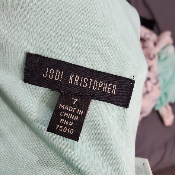 Jodi Kristopher crochet bodice top   mint green NWT - Picture 5 of 7